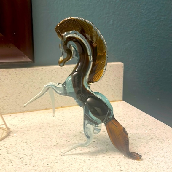 Vintage Blown Glass Horse - Picture 1 of 7